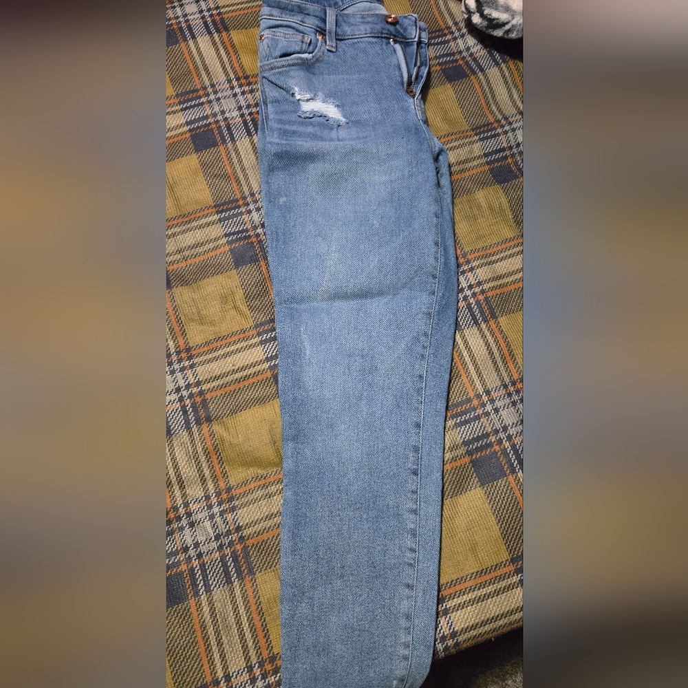 Celebrity Pink Blue Skinny Pants